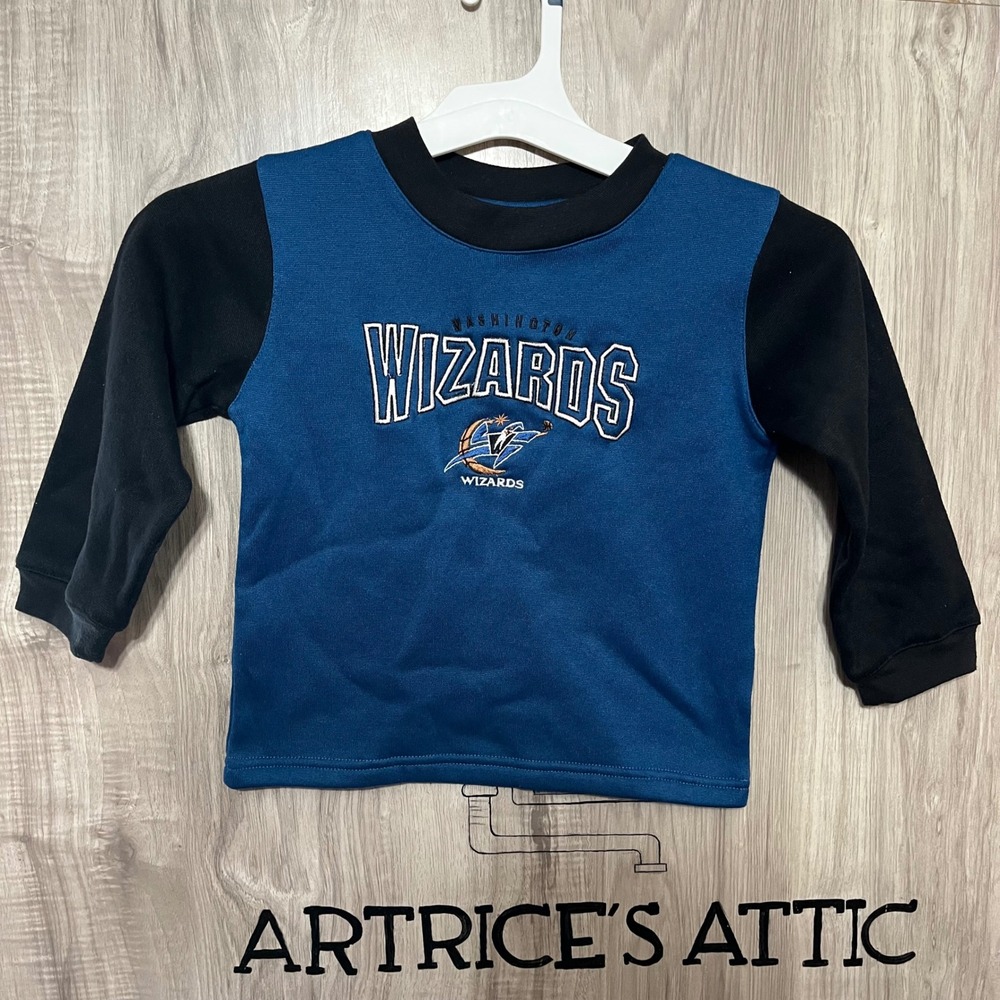 Vintage Mighty Mac Washington Wizards baby jersey shirt size 4T Long sleeve